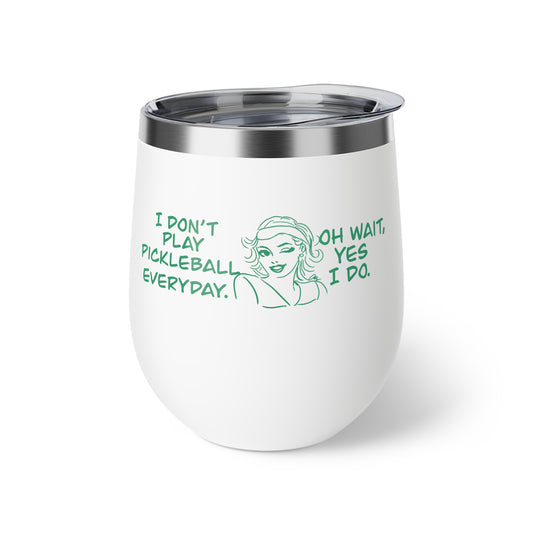 Pickleball Humor Cup, Copper Vacuum Insulated Mug, 12 oz, Gift for Pickleball Players, Funny Sports Drinkware, Outdoor and Party Essentials