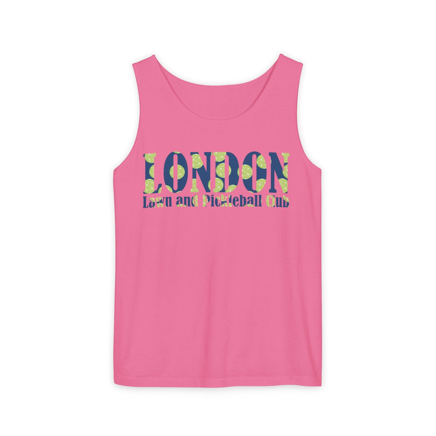 London Lawn and Pickleball Club Tank Top, Unisex Summer Top, Sports Apparel, Pickleball Lover Gift, Activewear for Casual Days