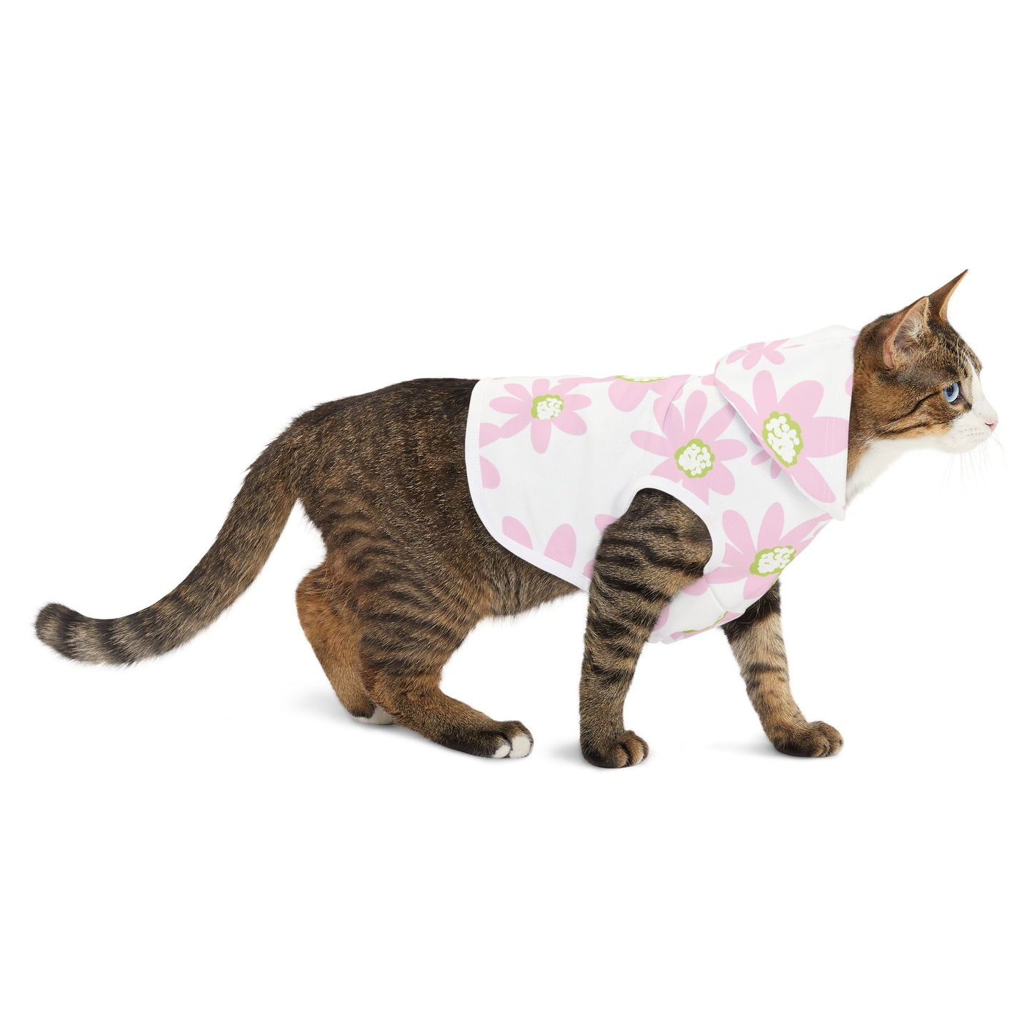 Floral Pet Hoodie for Cats, Cute Pet Hoodie, Cozy Pet Apparel, Spring Fashion for Pets, Gift for Pet Lovers