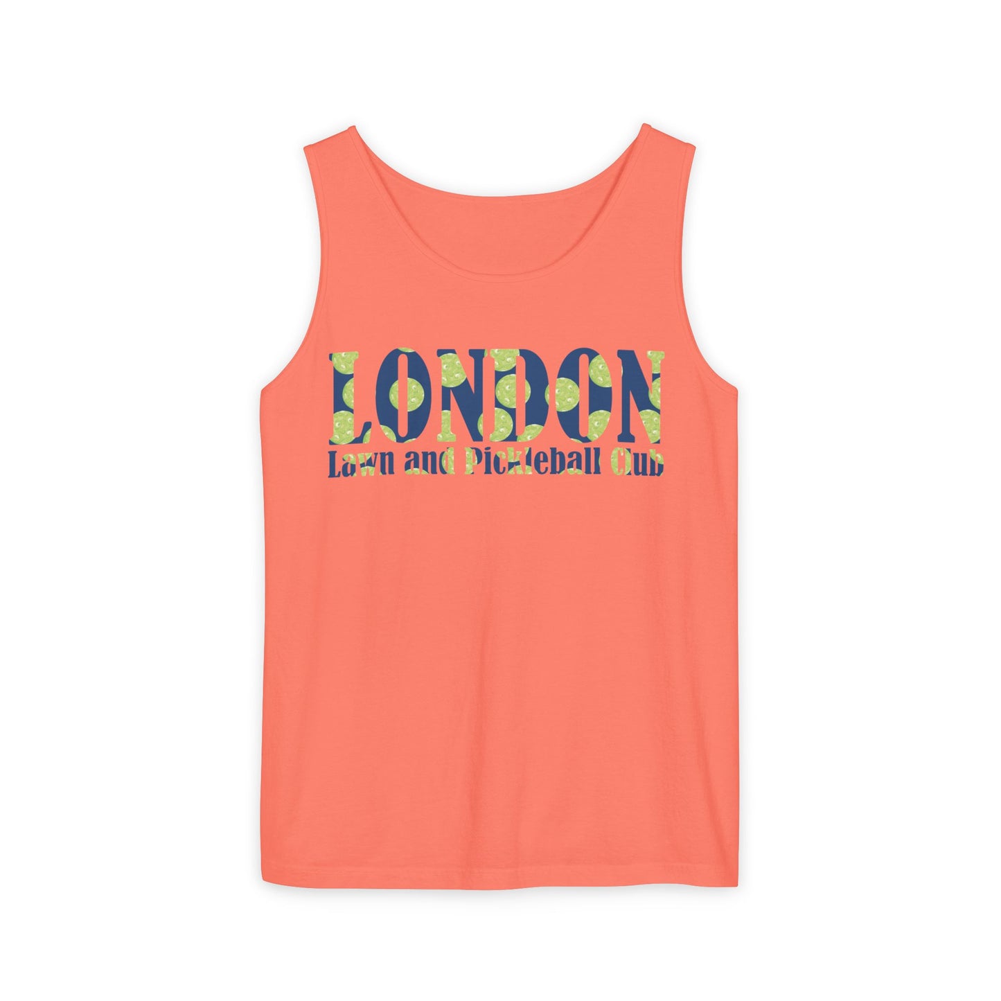 London Lawn and Pickleball Club Tank Top, Unisex Summer Top, Sports Apparel, Pickleball Lover Gift, Activewear for Casual Days