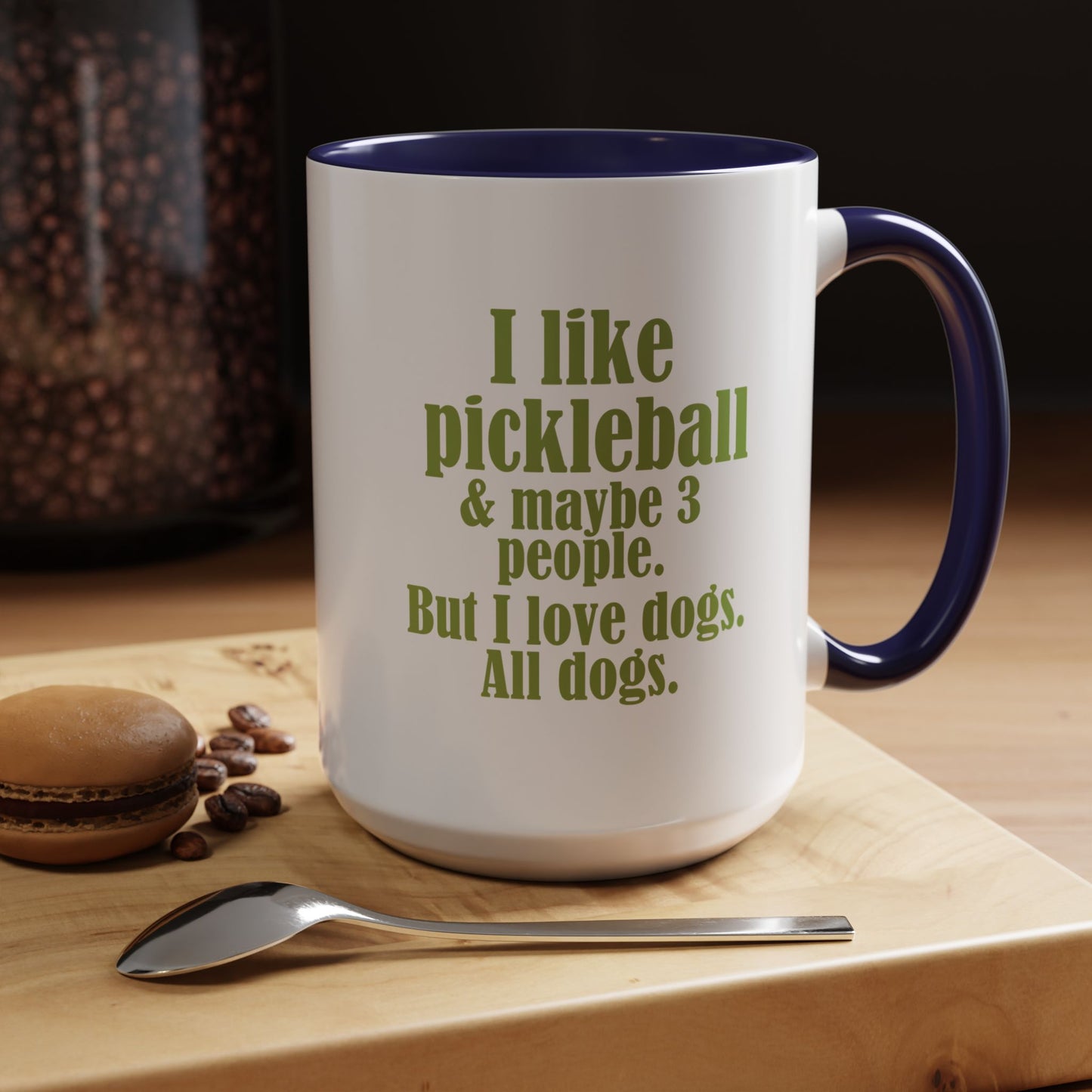 Pickleball Lover's Coffee Mug, Dog Lover Gift, Funny Pickleball Mug, Sports Enthusiast Gift, Dog Mom, Pickleball Gifts