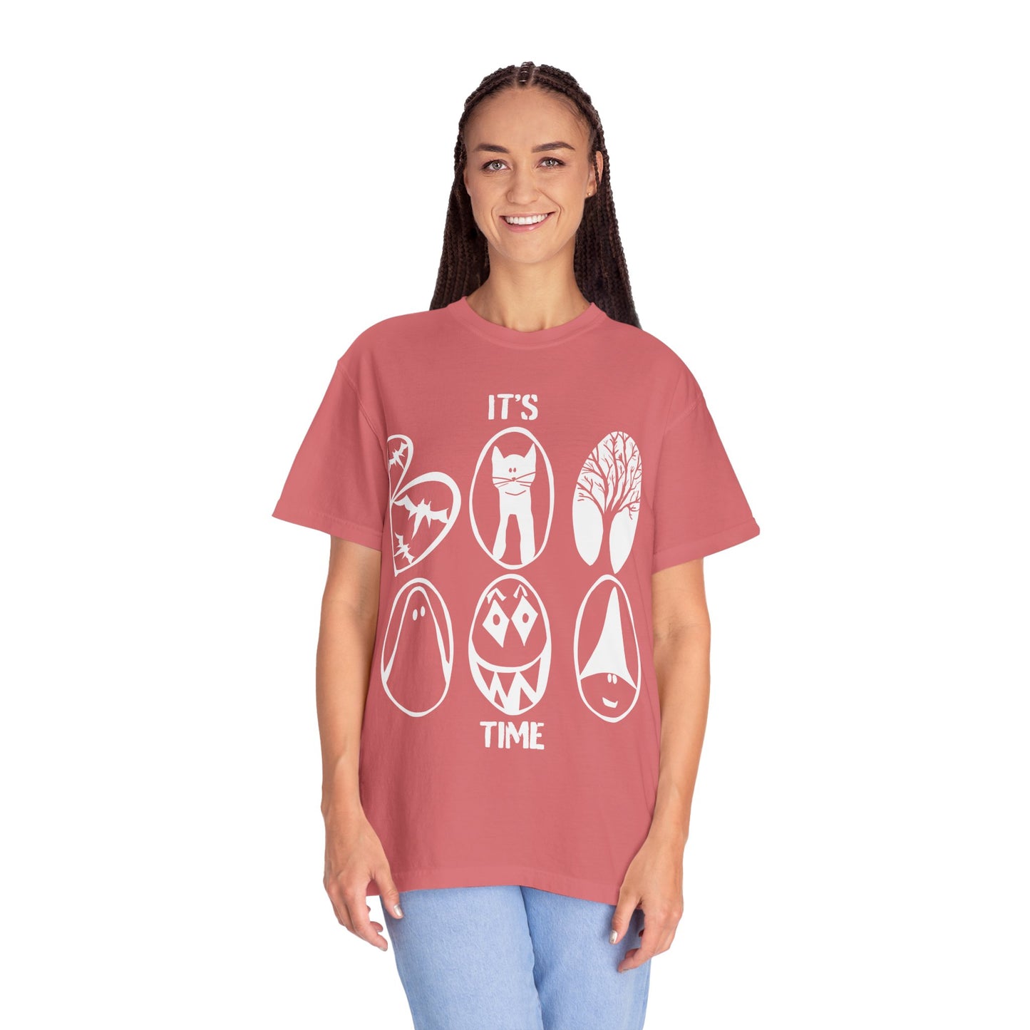 "IT'S BOO TIME" Halloween Themed T-shirt, Spooky Graphic Tee, Unisex T-shirt for Fall, Vintage Style Halloween Shirt, Perfect for Halloween Party