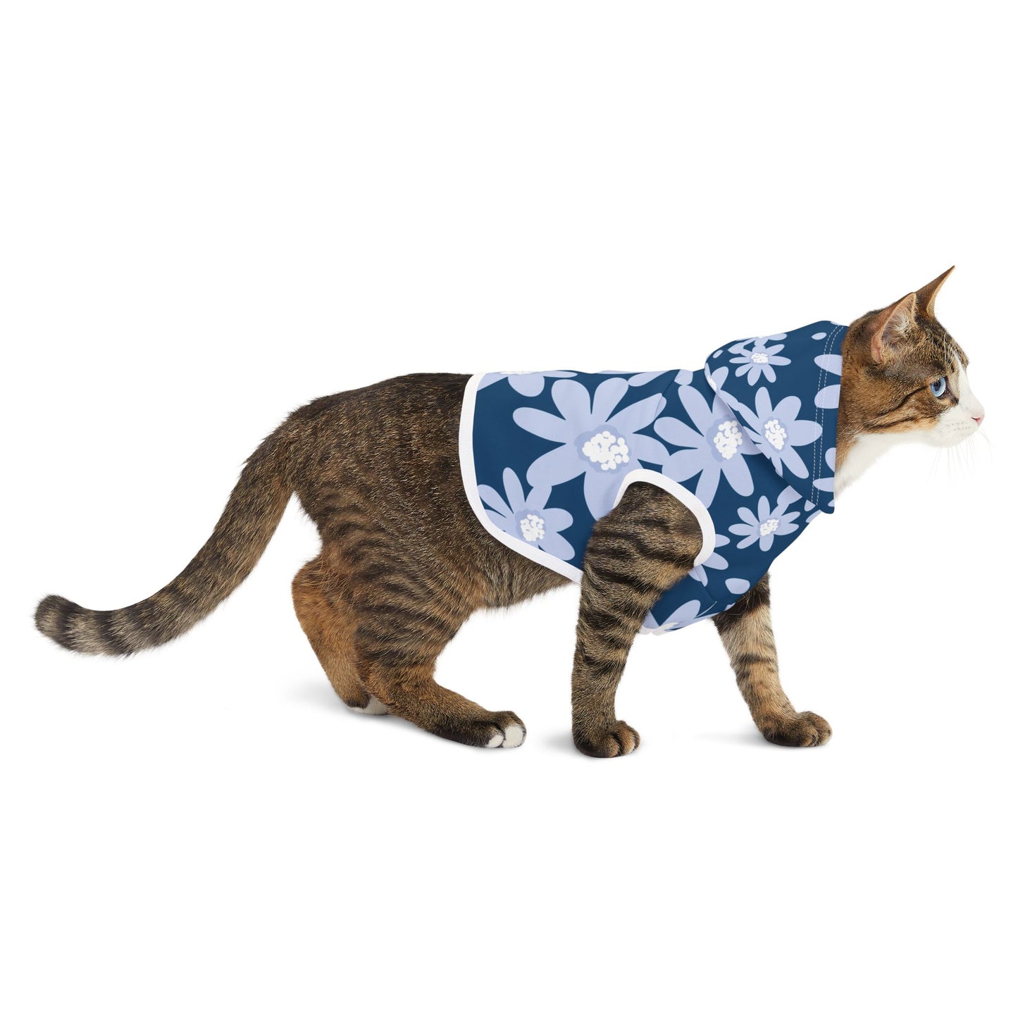 Floral Pet Hoodie - Cute Cat Wear for Spring, Seasonal Style, Gift for Pet Lovers, Cozy Cat Outfit, Adorable Feline Apparel