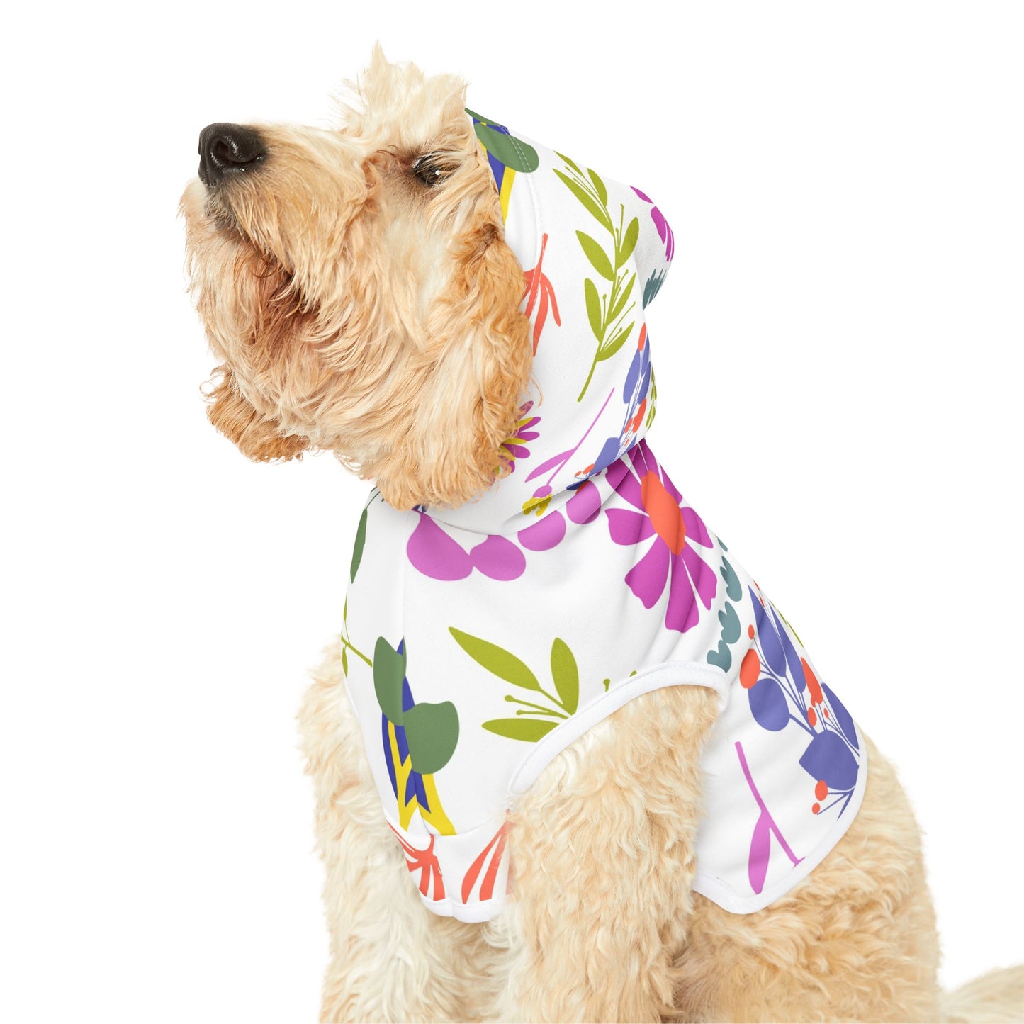 Floral Pet Hoodie - Adorable Style for Your Furry Friends, Great for Spring Celebrations, Pet Gifts, Dog Sweater, Cozy Pet Apparel