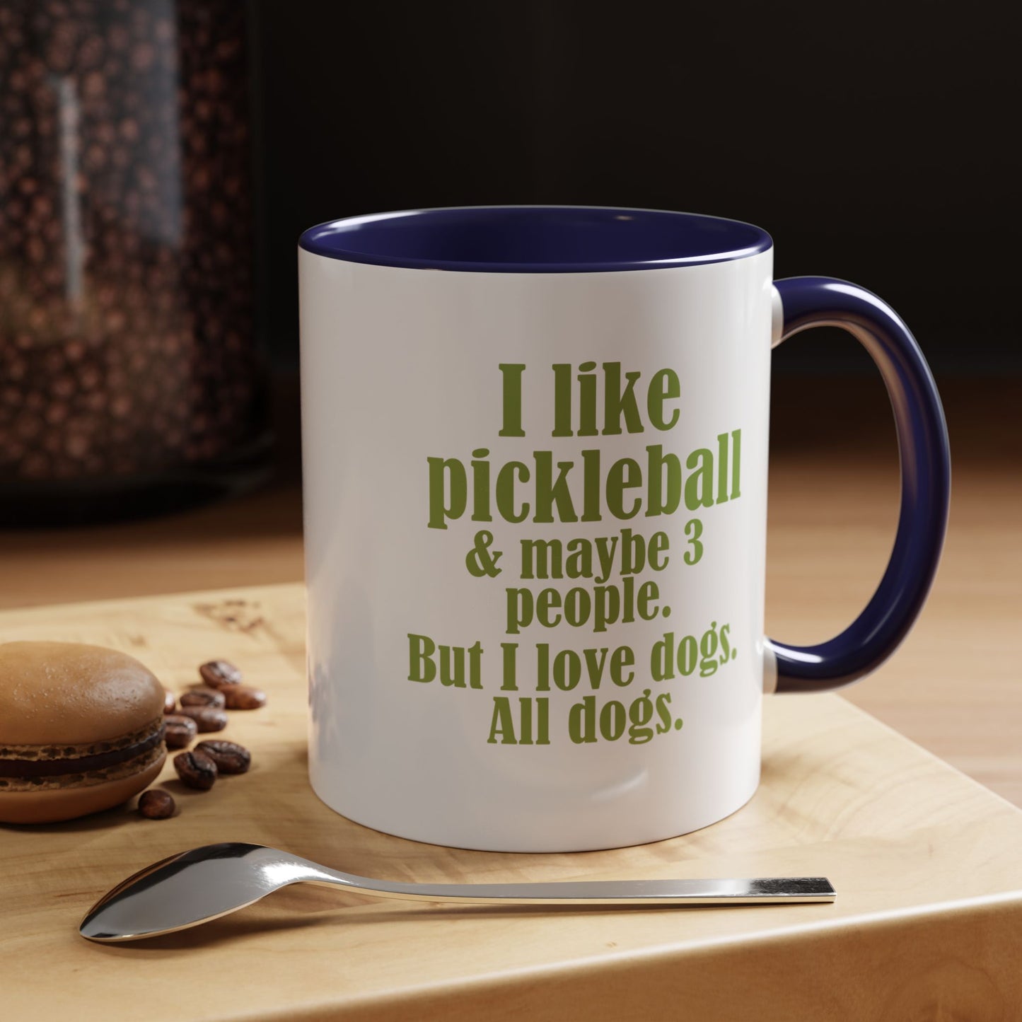 Pickleball Lover's Coffee Mug, Dog Lover Gift, Funny Pickleball Mug, Sports Enthusiast Gift, Dog Mom, Pickleball Gifts