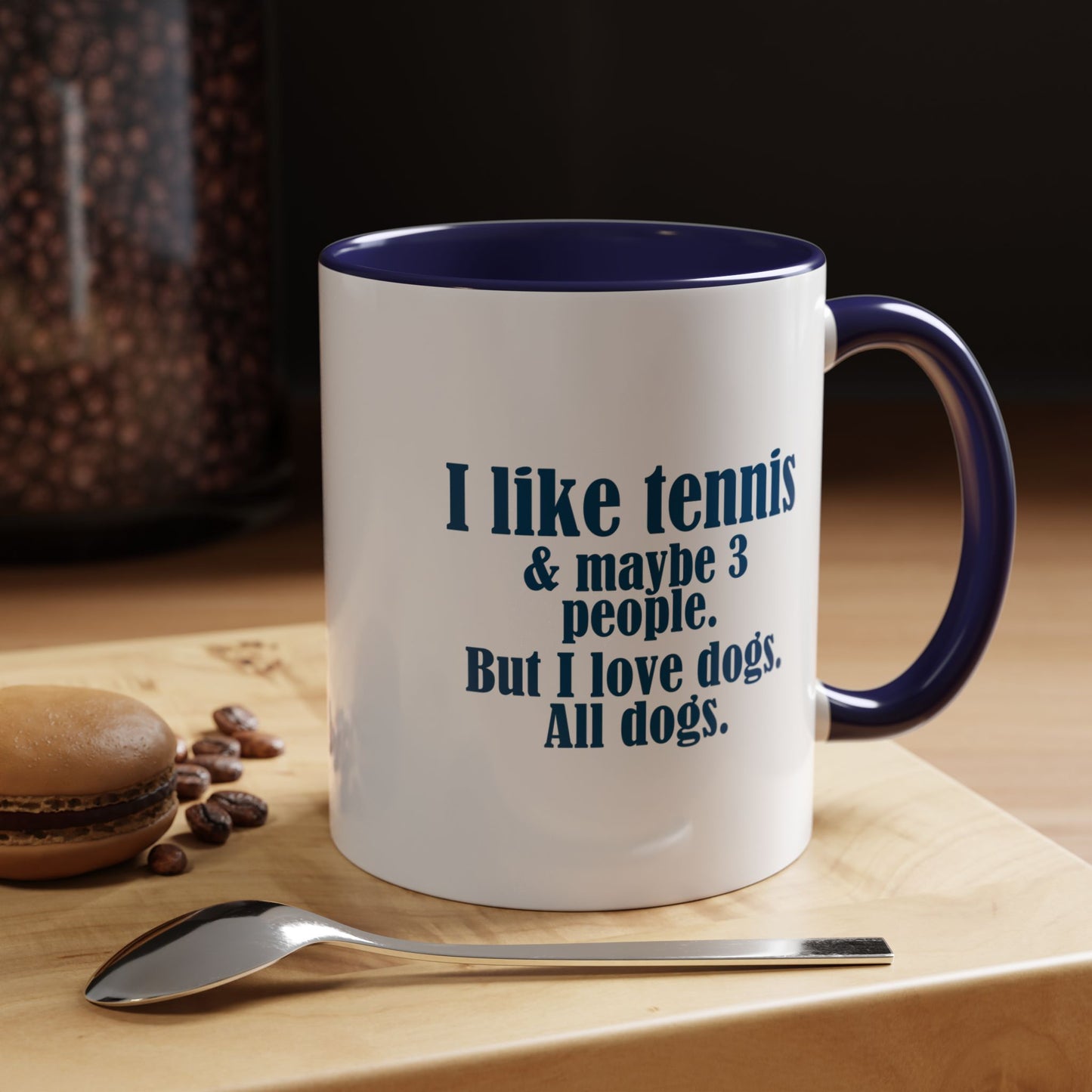 Mug - I Love Tennis and Dogs Coffee Mug (11, 15oz)