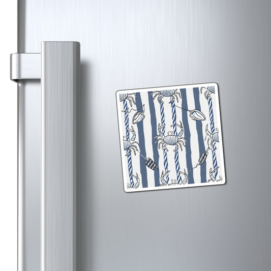 Nautical Crab Magnets, Coastal Decor, Kitchen Accessories, Beach House Gifts, Summer Vibes