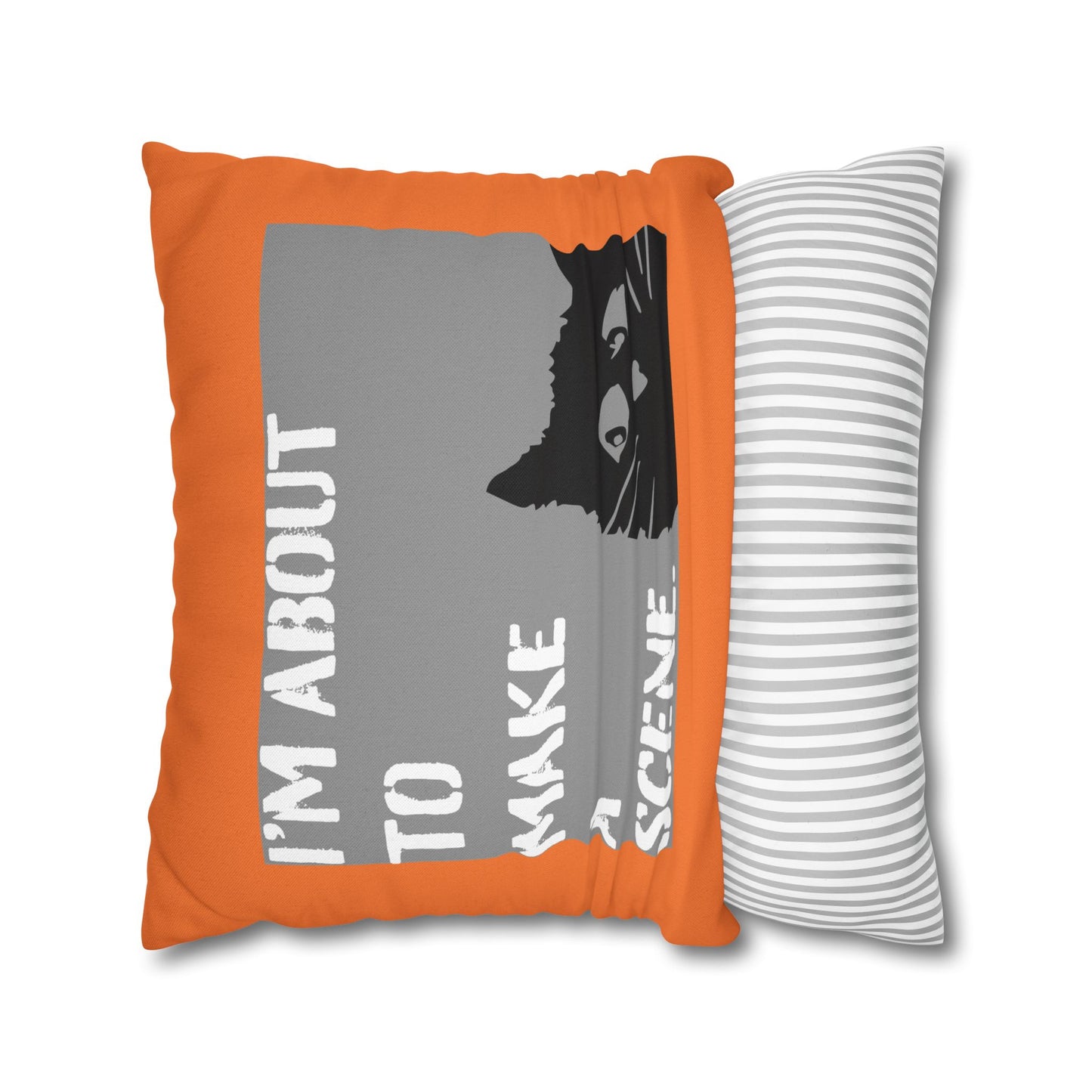 SPOOKY HALLOWEEN Whimsical Cat Pillowcase #FunnyHomeDecor, Cat Lovers Gift, Quirky Housewarming, Cozy Living Room Accent, Fun Bedroom Decor, Playful Gift