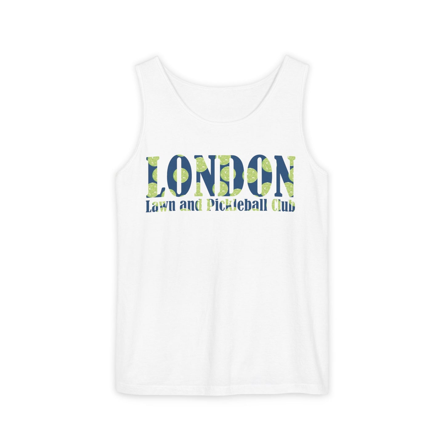 London Lawn and Pickleball Club Tank Top, Unisex Summer Top, Sports Apparel, Pickleball Lover Gift, Activewear for Casual Days