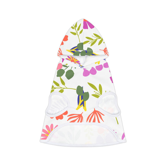 Floral Pet Hoodie - Adorable Style for Your Furry Friends, Great for Spring Celebrations, Pet Gifts, Dog Sweater, Cozy Pet Apparel