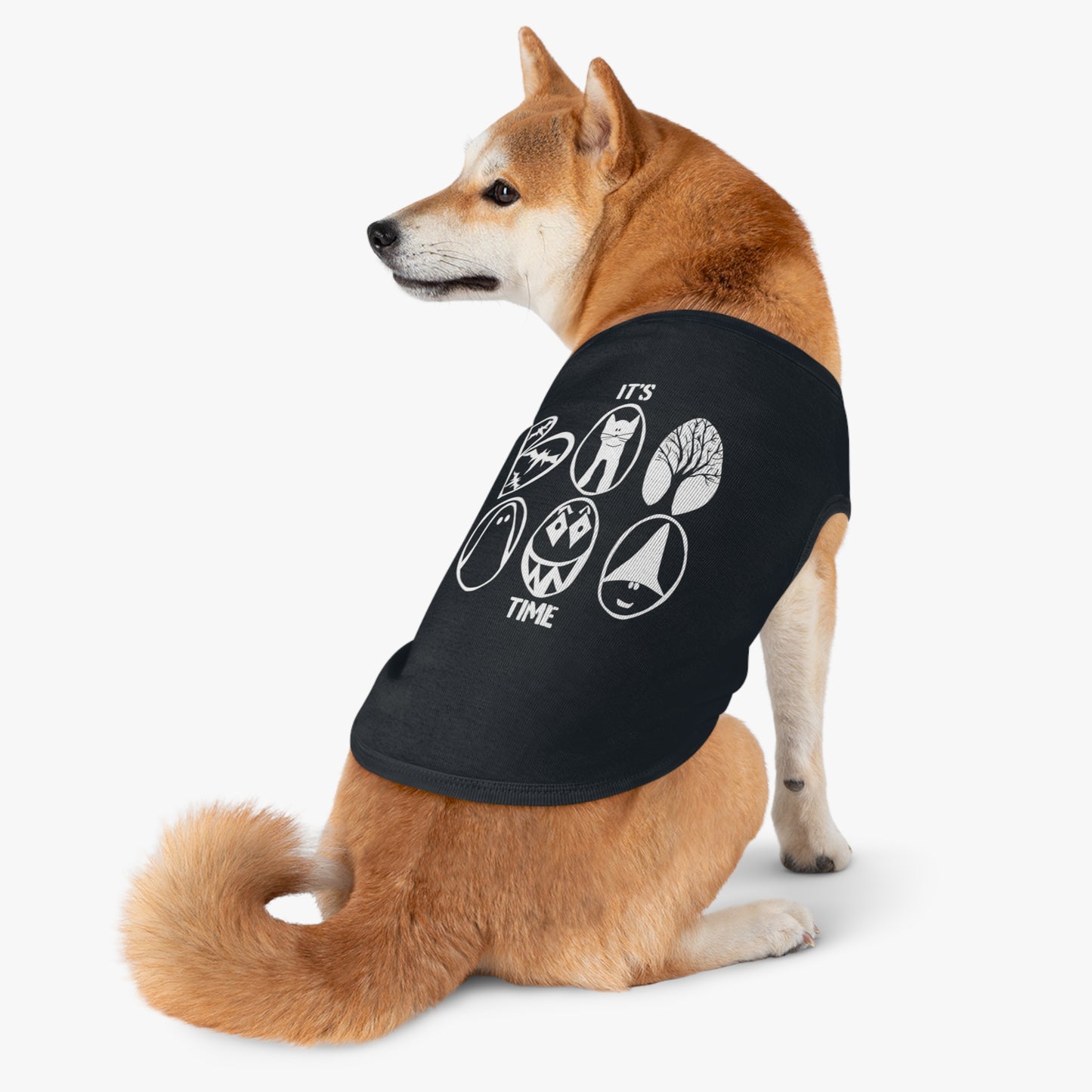 Boooooo! Cute Ghost Pet Tank Top, Halloween Costume, Funny Pet Apparel, Pet Clothing, Dog Shirt, Cat Outfit