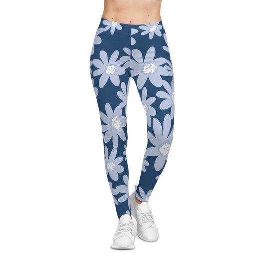 Blue Daisy Leggings