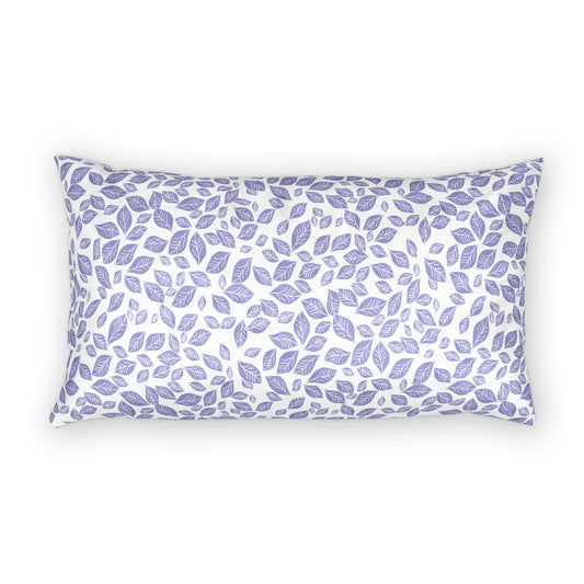 Lavender Leaf Cotton Pillow Sham - Floral Decorative Bed Pillowcase
