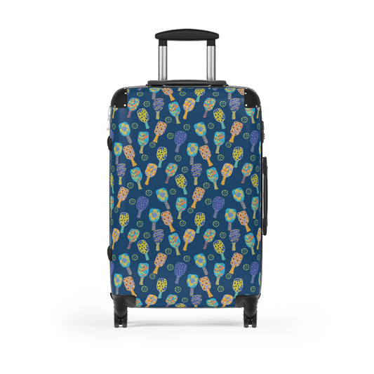 Colorful Pickleball Paddle Pattern Luggage