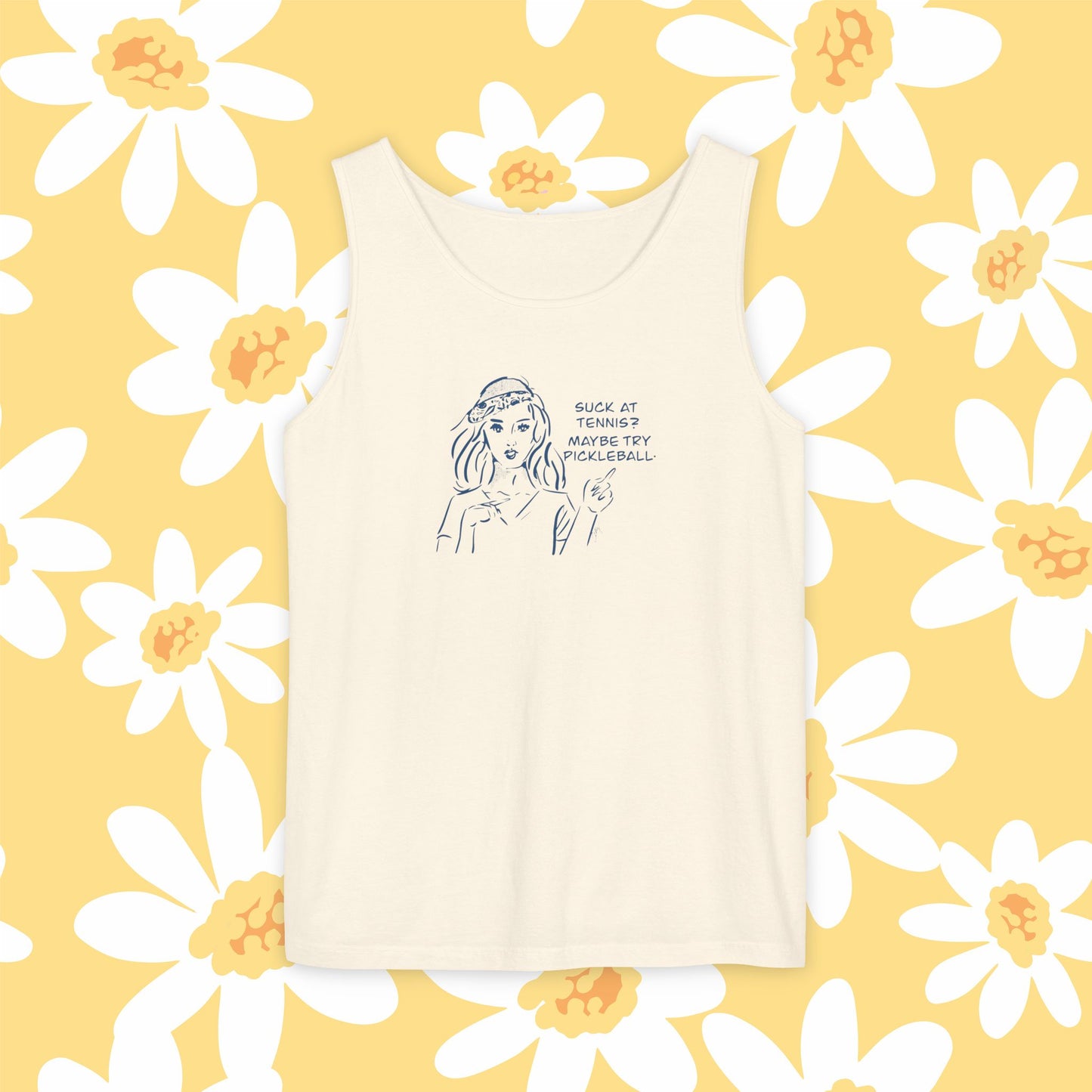 Do you suck at tennis? Try Pickleball. Funny Tennis/Pickleball Tank Top, Unisex Sport Shirt, Gift for Athletes, Summer Workout Apparel, Casual Exercise Top, Fun Sportswearh