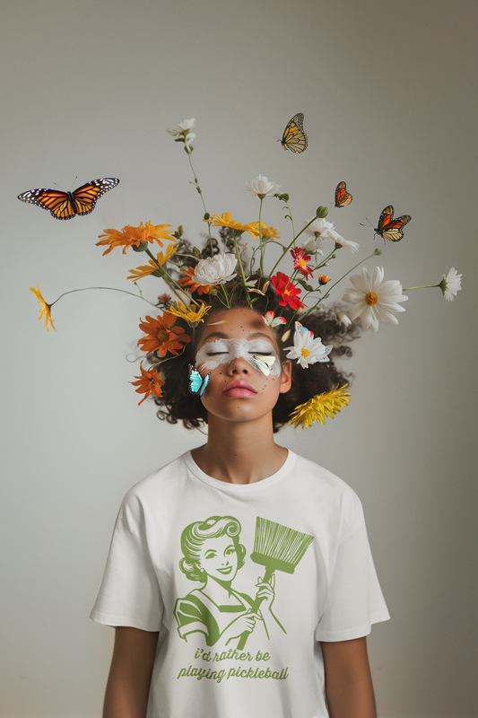 Rather Be Playing PICKLEBALL! Unisex Garment-Dyed T-shirt with Playful Design: Perfect for Picnics, Casual Outings, and Gift Ideas for Friends