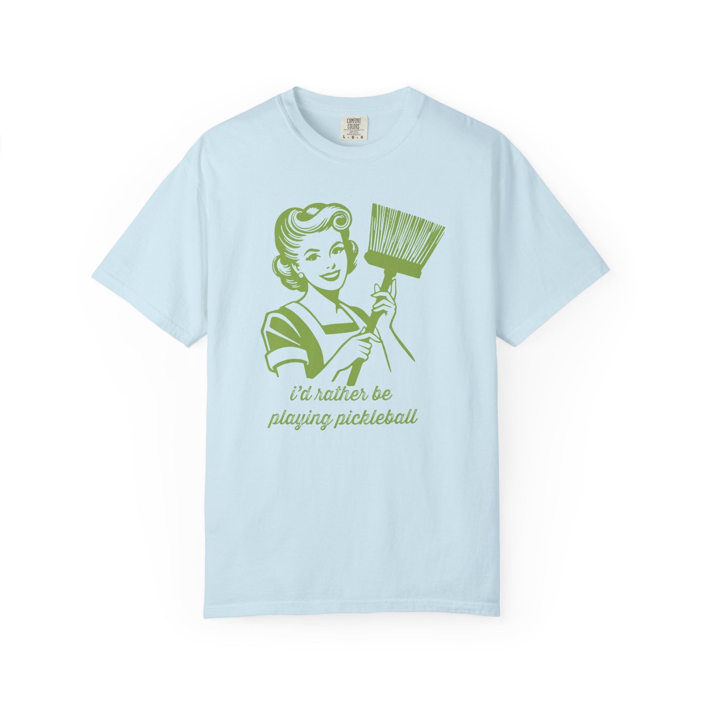 Rather Be Playing PICKLEBALL! Unisex Garment-Dyed T-shirt with Playful Design: Perfect for Picnics, Casual Outings, and Gift Ideas for Friends