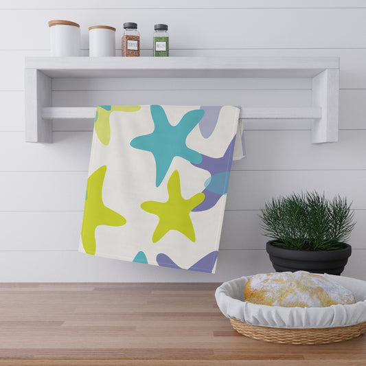 Vibrant Starfish Tea Towels - Beach Decor, Kitchen Essentials, Fun Gift, Nautical Theme, Entertaining, Summer Vibe