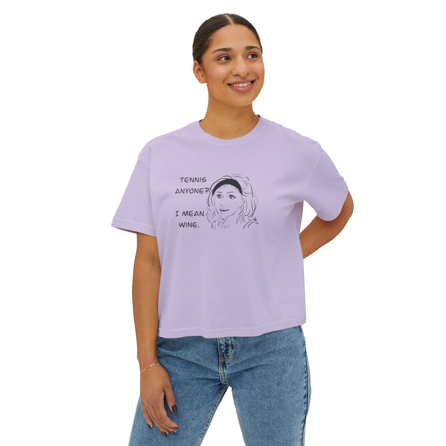 Women's Tee - Tennis Anyone I Mean Wine
