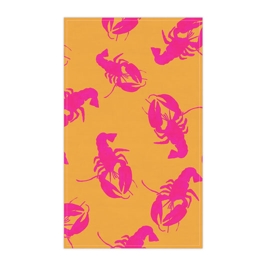 Vibrant Lobster Print Tea Towels, Fun Kitchen Decor, Coastal Gift, Summer Parties, Beach House Accessories, Vibrant Home Essentials
