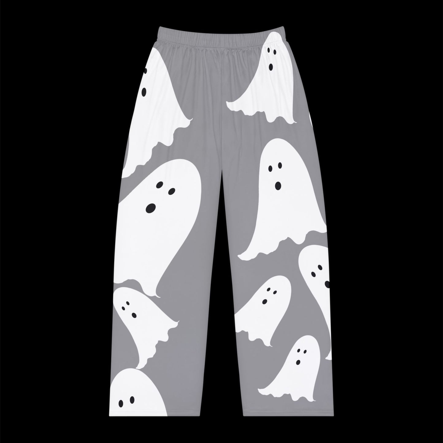 Ghostly Women's Pajama Pants, Halloween Loungewear, Comfortable Sleep Pants, Cute Ghosts Design, Relaxing Home Attire
