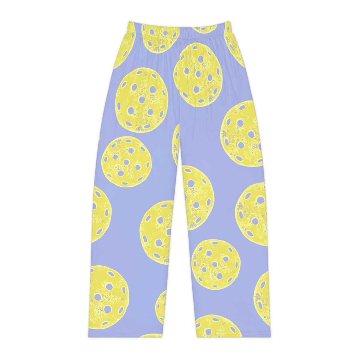 Pickleball Pajama Pants — Women's Cozy Lavender & Yellow Sleep Lounge Pants