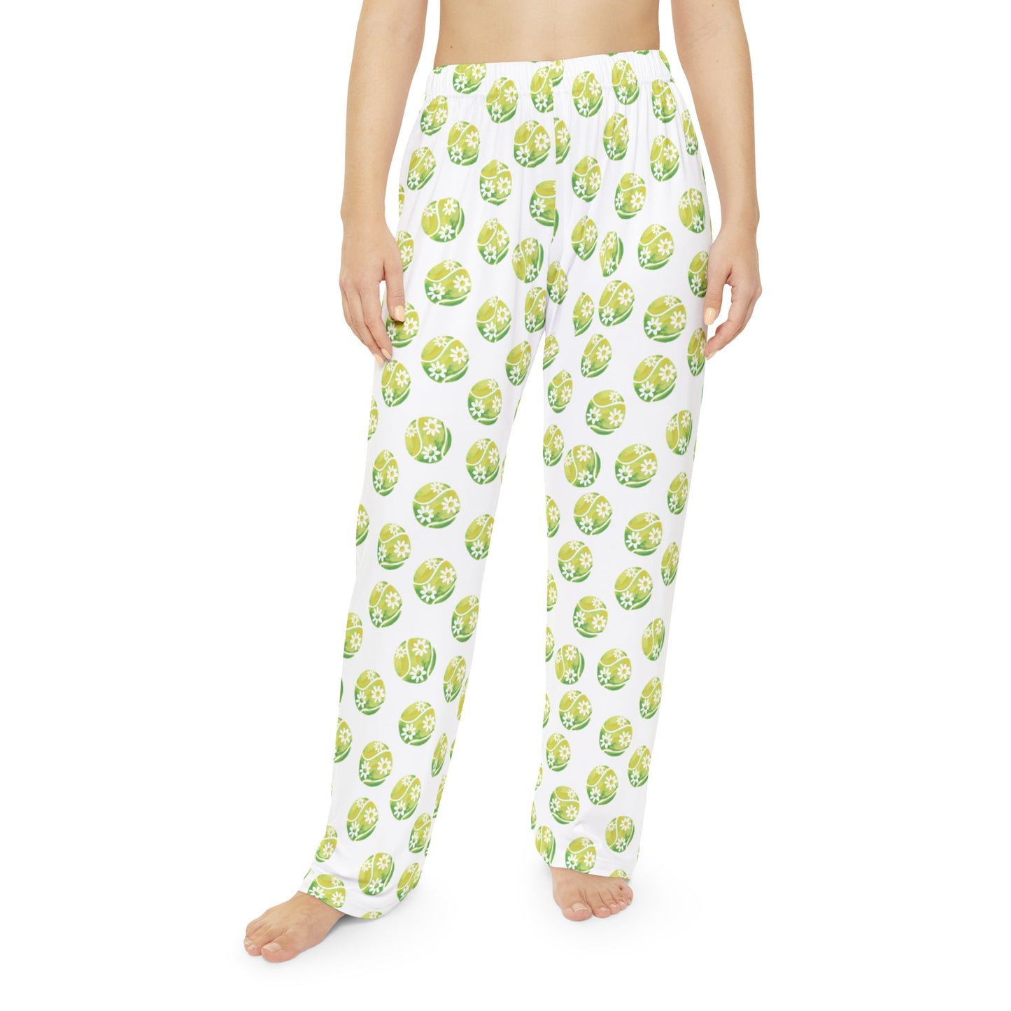 Women's Citrus Watercolor Pajama Pants - Lemon Lime All-Over Print Sleepwear