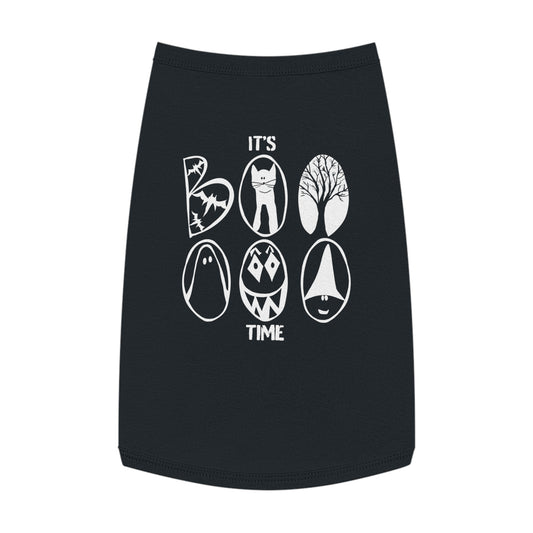 Boooooo! Cute Ghost Pet Tank Top, Halloween Costume, Funny Pet Apparel, Pet Clothing, Dog Shirt, Cat Outfit