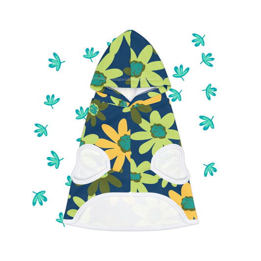 Floral Pet Hoodie - Cozy Dog or Cat Sweatshirt, Cute Pet Clothing, Flower Pattern Hoodie, Spring Dog Apparel, Gift for Pet Lovers