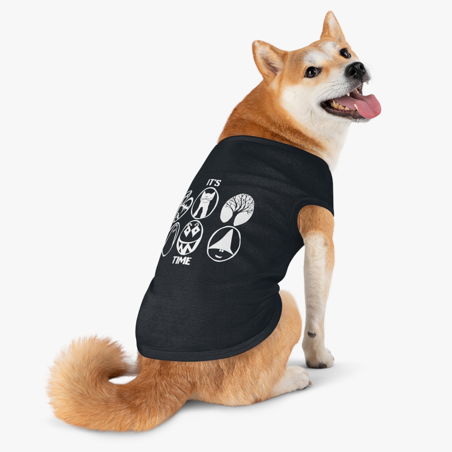 Boooooo! Cute Ghost Pet Tank Top, Halloween Costume, Funny Pet Apparel, Pet Clothing, Dog Shirt, Cat Outfit