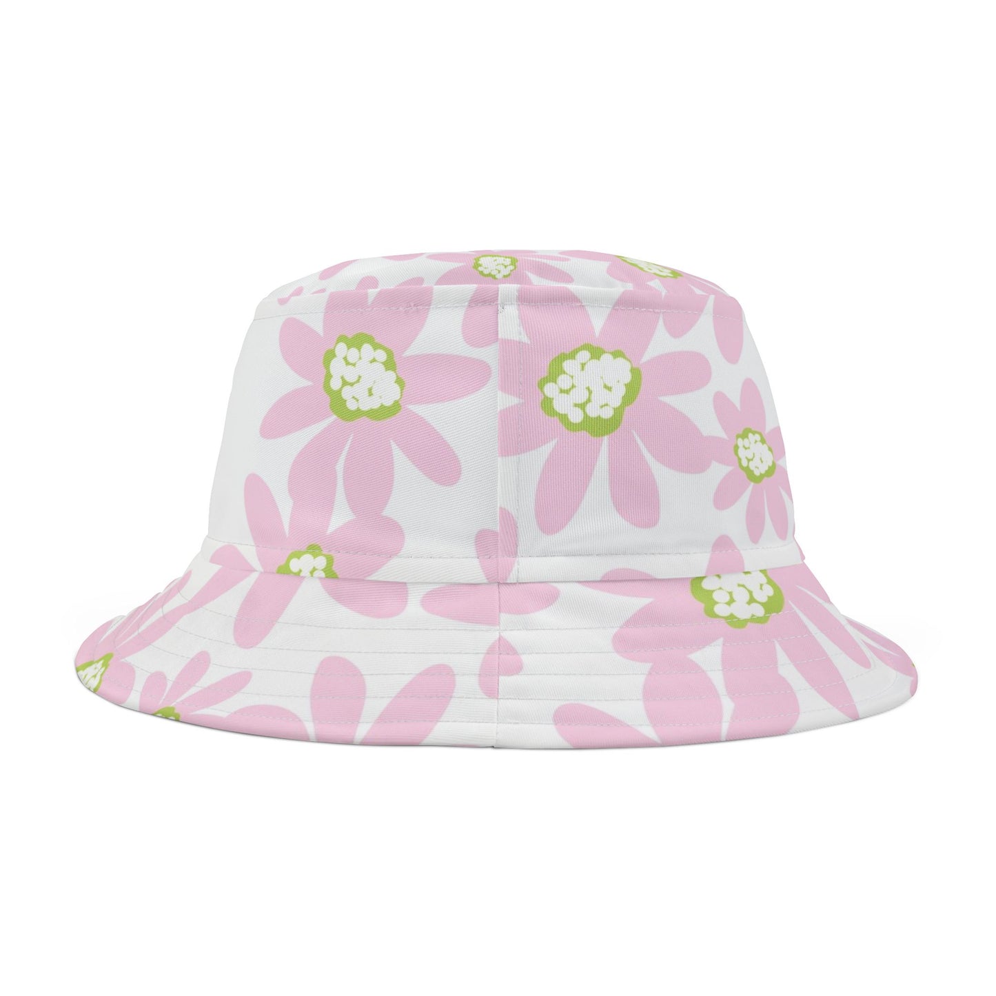 Pink Floral Bucket Hat, Summer Accessory, Beach Wear, Festival Hat, Cute Sun Hat, Gift for Garden Lovers