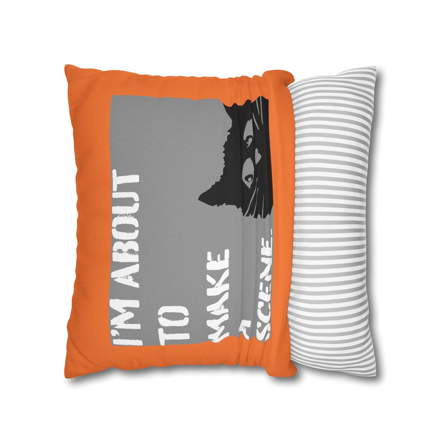 SPOOKY HALLOWEEN Whimsical Cat Pillowcase #FunnyHomeDecor, Cat Lovers Gift, Quirky Housewarming, Cozy Living Room Accent, Fun Bedroom Decor, Playful Gift