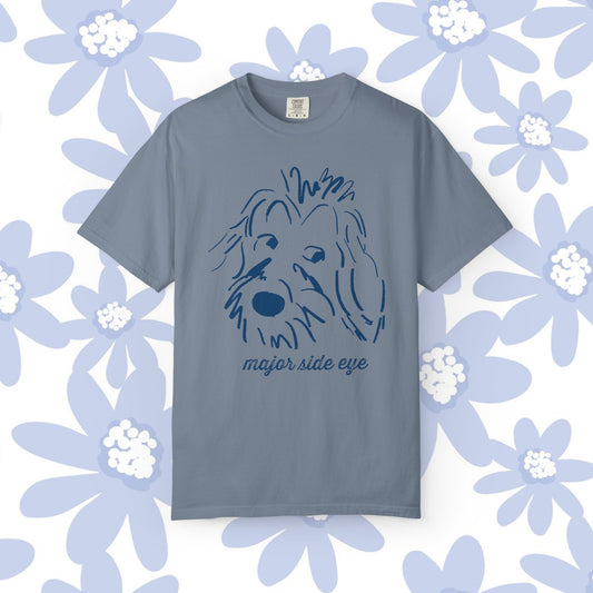 Major Side Eye Dog T-shirt, Funny Pet Lover Shirt, Unisex Gift for Dog Owners, Cute Animal Tee, Casual Everyday Wear