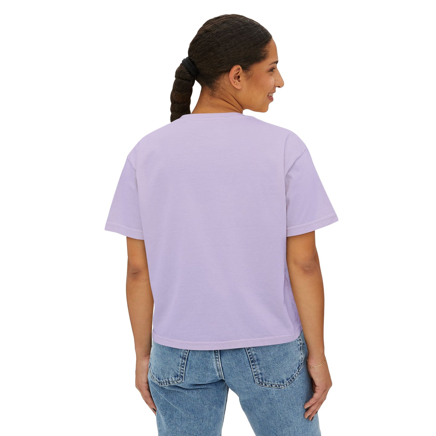 Sunny Floral Women's Boxy Tee - Casual Comfort for Every Occasion