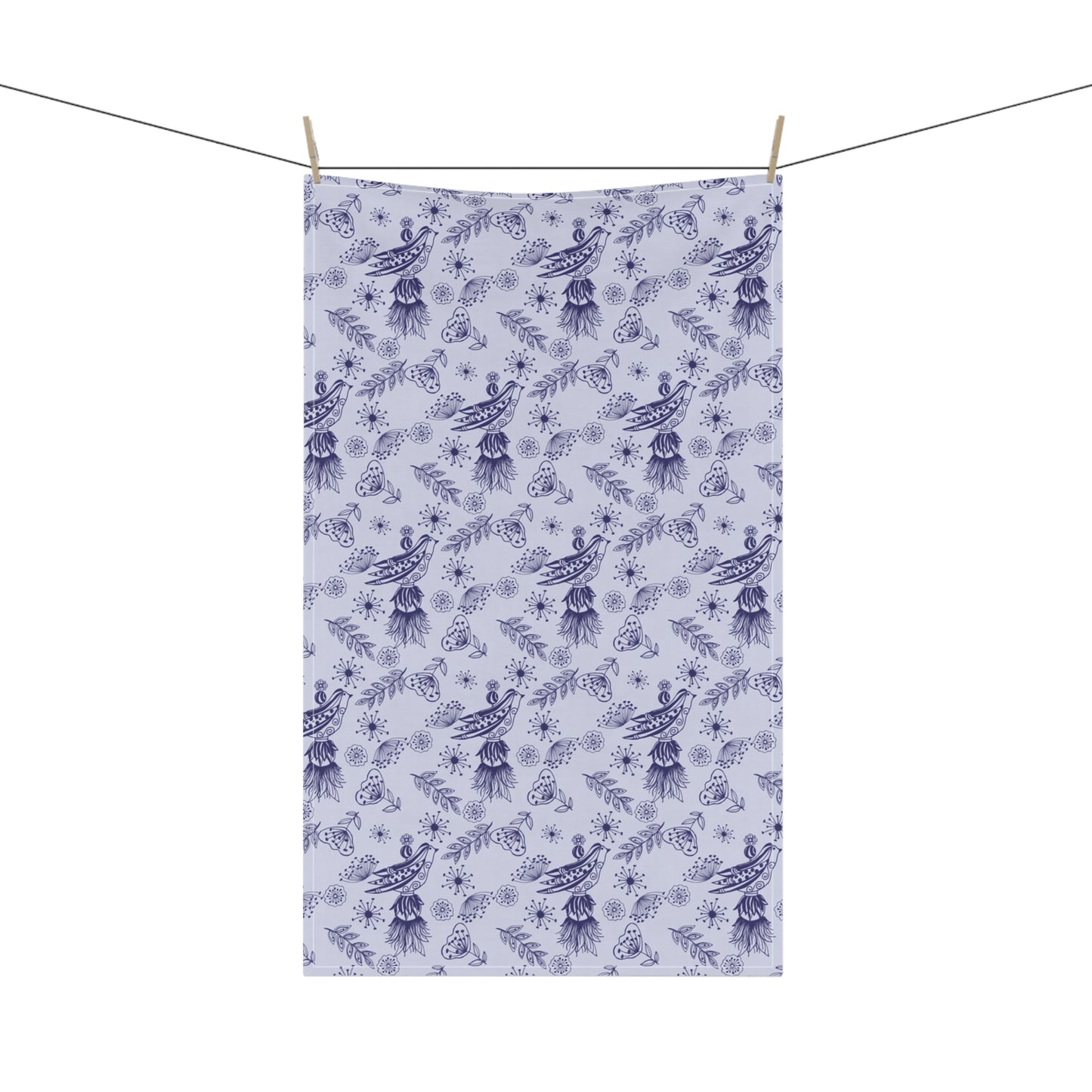 Chic Tassel Bird Floral Tea Towels | Cotton & Poly Kitchen Decor, Home Gift, Farmhouse Towels, Stylish Kitchen Linens, Floral Hostess Gift