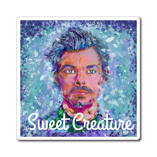 Harry Colorful Portrait Magnet, Artistic Fridge Magnet, Unique Home Decor, Gift for Art Lovers, Vibrant Magnetic Artwork