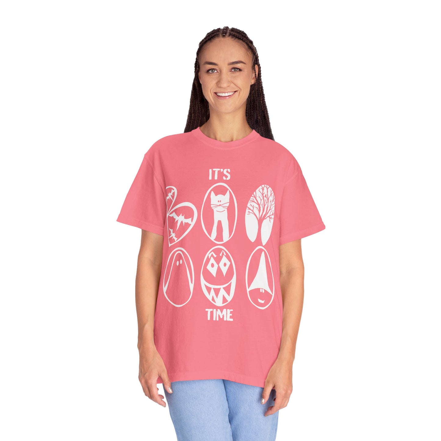 "IT'S BOO TIME" Halloween Themed T-shirt, Spooky Graphic Tee, Unisex T-shirt for Fall, Vintage Style Halloween Shirt, Perfect for Halloween Party