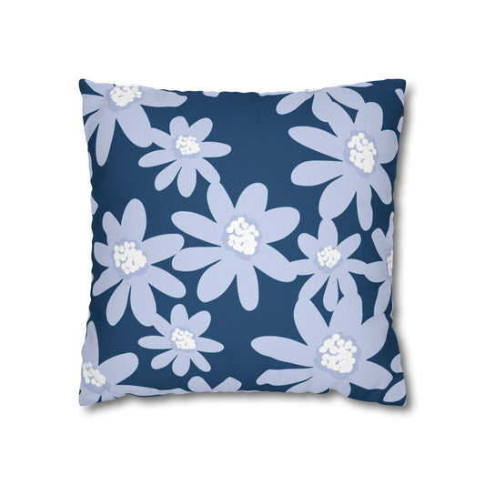 Floral Pattern Square Pillowcase - Cozy Home Decor, Flower Cushion Cover, Living Room Accent, Gift Idea, Spring Home Accessories