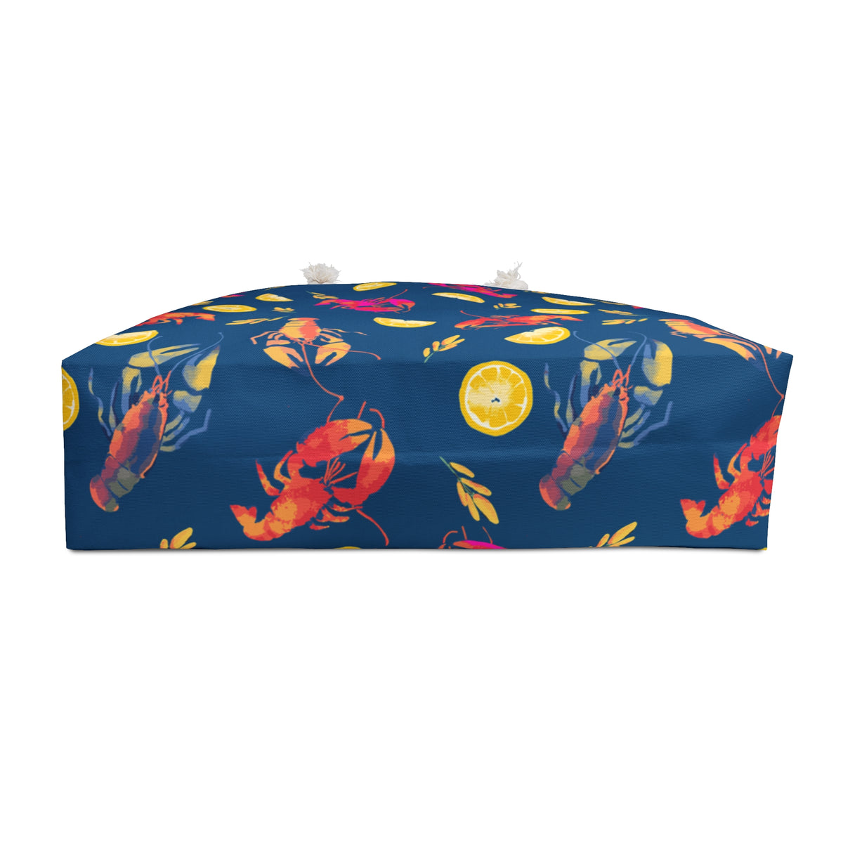 Lobster Lemonade Weekender Bag — Nautical Summer Travel Tote