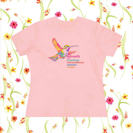 Cotton Tee - Hummingbird... Selcouth Unusual, Unique and Extraordinary
