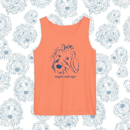 Tank Top Major Side Eye Did you know that Dogs are the only animal besides humans that whites in their eyes This needs to be celebrated! Dog lover gift.