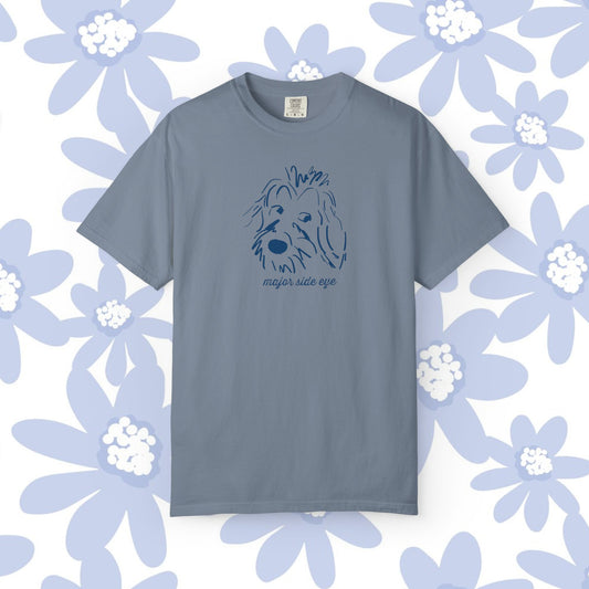 Major Side Eye Dog T-shirt, Funny Pet Lover Shirt, Unisex Gift for Dog Owners, Cute Animal Tee, Casual Everyday Wear