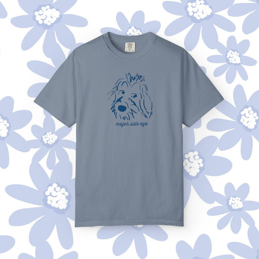 Major Side Eye Dog T-shirt, Funny Pet Lover Shirt, Unisex Gift for Dog Owners, Cute Animal Tee, Casual Everyday Wear