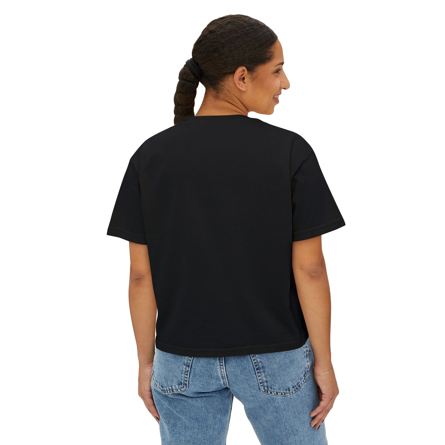 Sunny Floral Women's Boxy Tee - Casual Comfort for Every Occasion