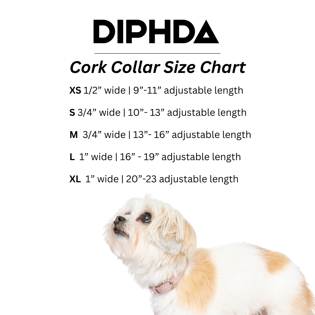 Love Pink Cork Leather Collar