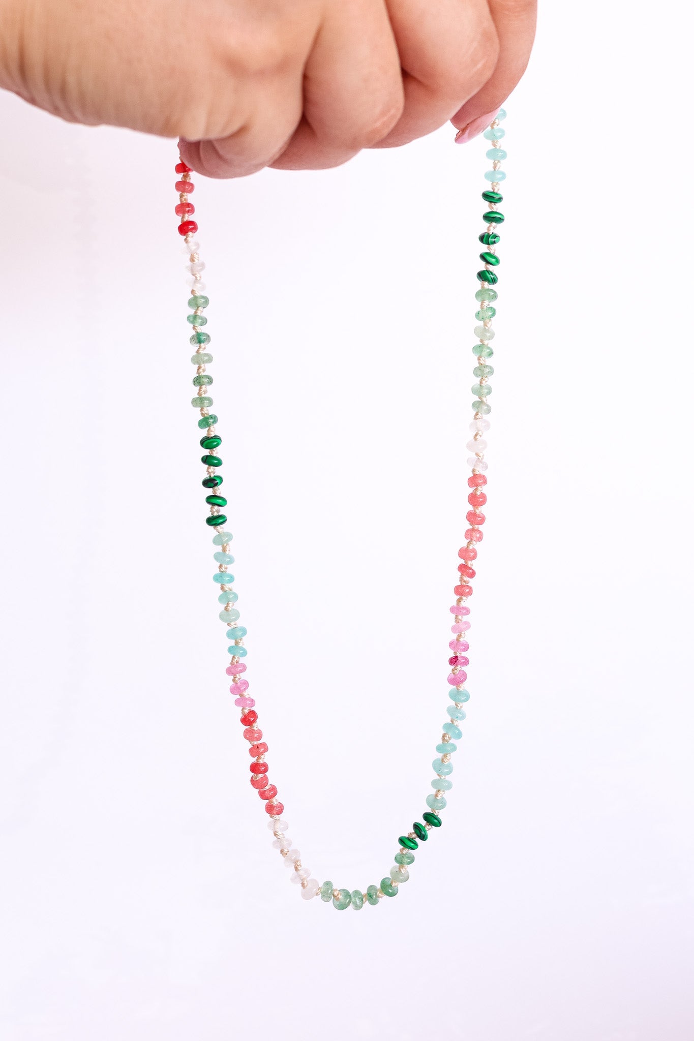 Watermelon Sugar Beaded Necklace
