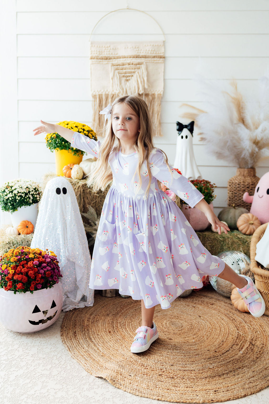 Feeling Fa-boo-lous 3/4 Sleeve Pocket Twirl Dress