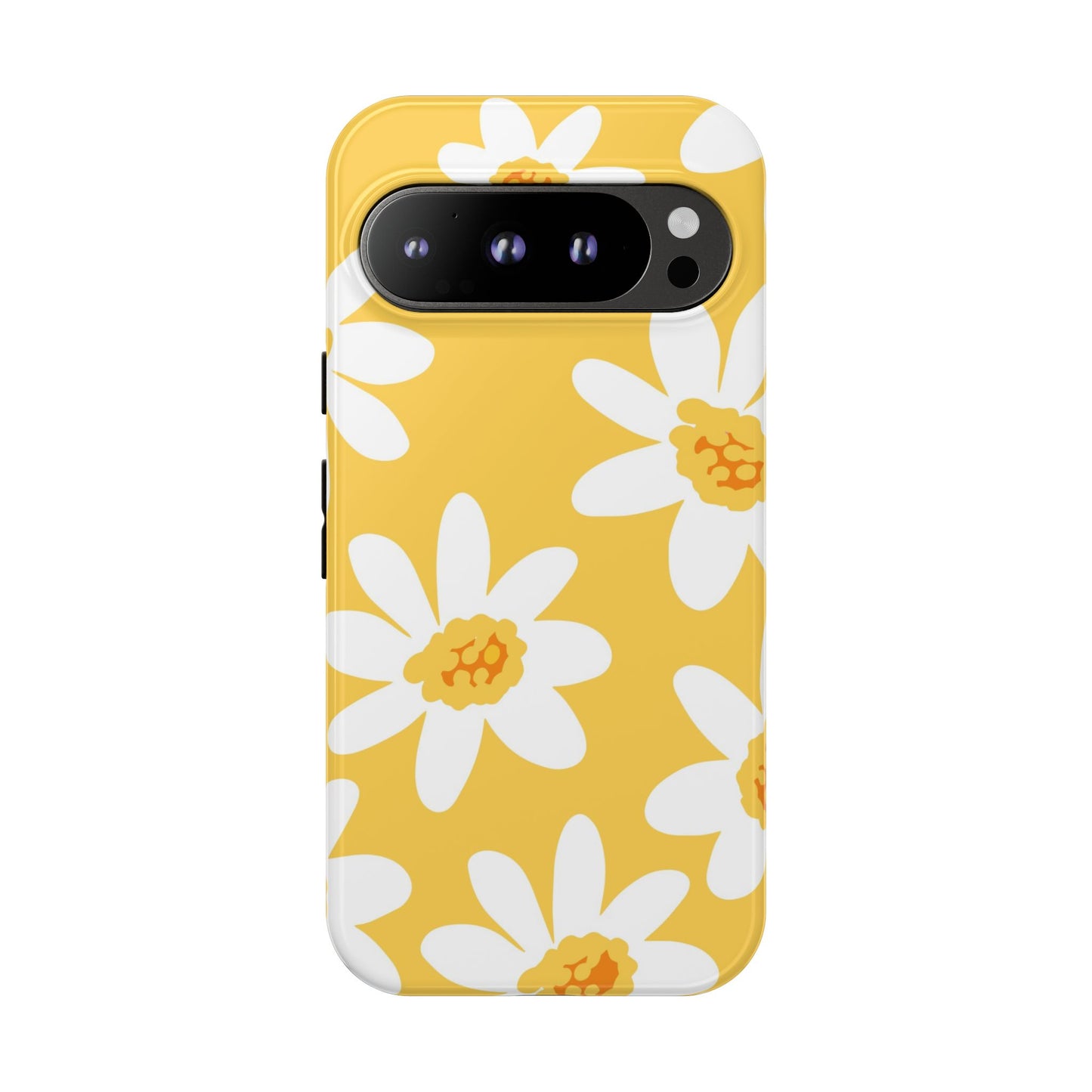 Yellow Daisy Phone Case, Floral Phone Cover, Tough Case, Summer Vibe Accessory, Gift for Nature Lovers, Bright Floral Design