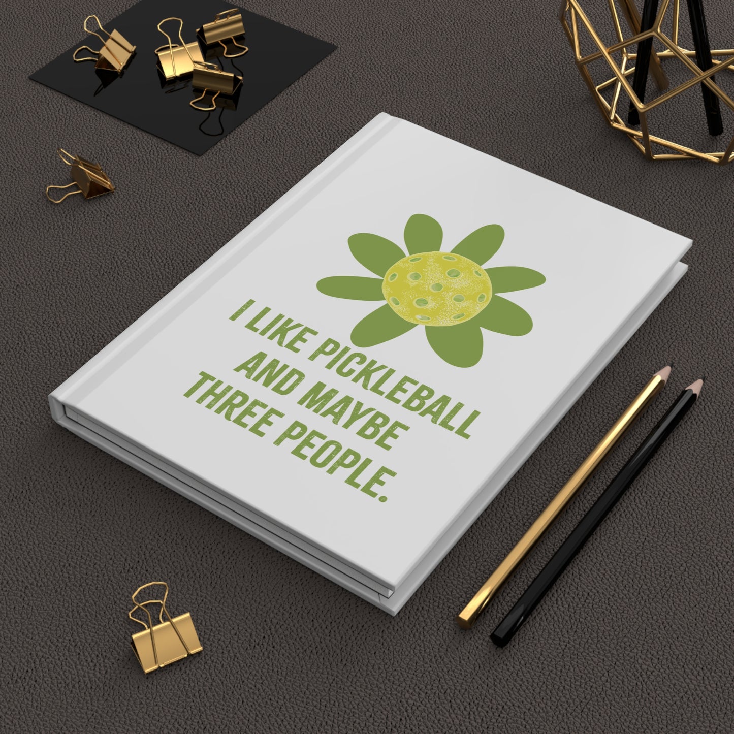Pickleball Hardcover Journal Matte...Perfect gift for all your pickleball friends!