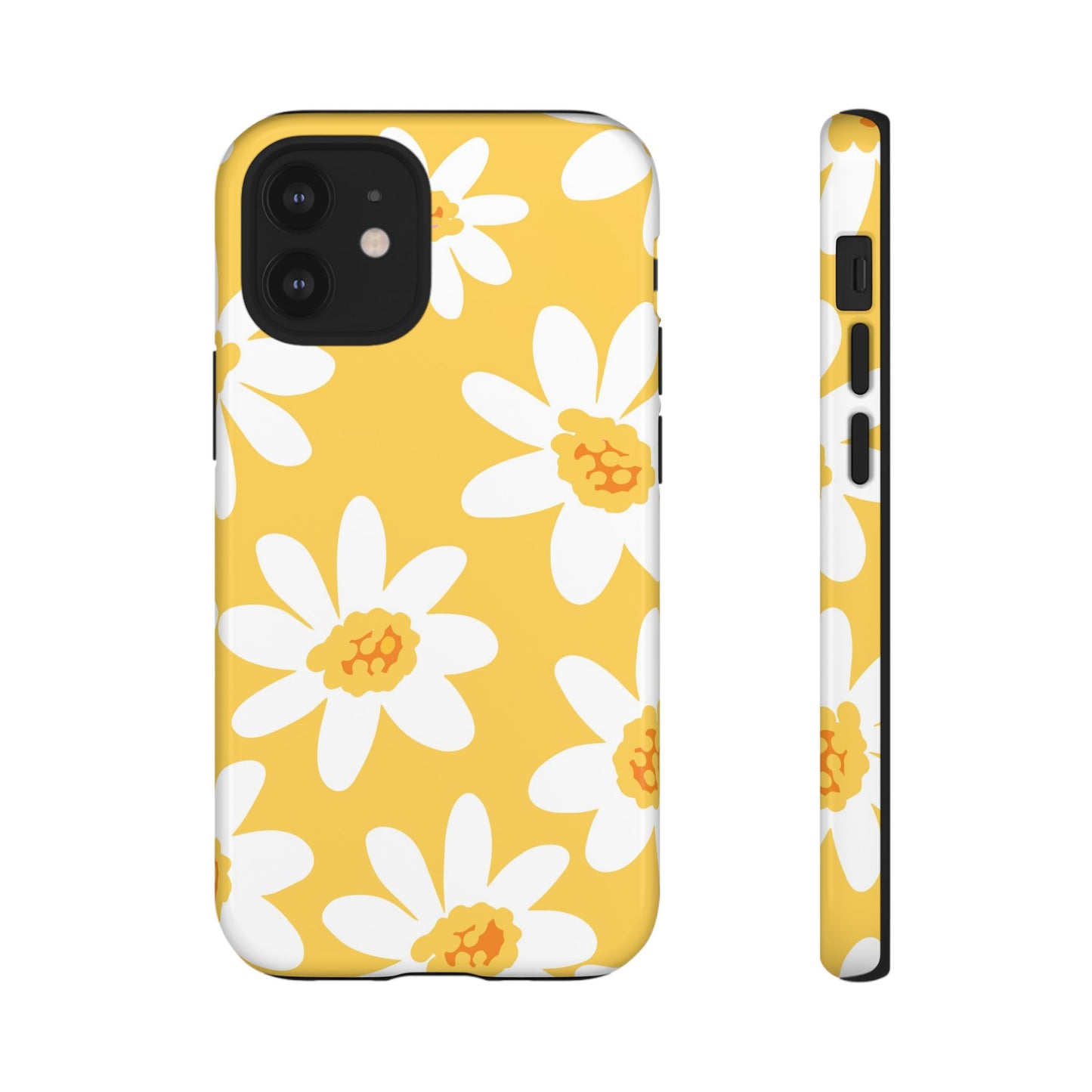Yellow Daisy Phone Case, Floral Phone Cover, Tough Case, Summer Vibe Accessory, Gift for Nature Lovers, Bright Floral Design